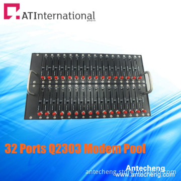 32 Channels with 32 SIM Card 900/1800MHz Bulk SMS Modem Pool